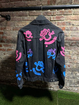 Denim Tears Cotton Wreath Jean Jacket Black Sz. M