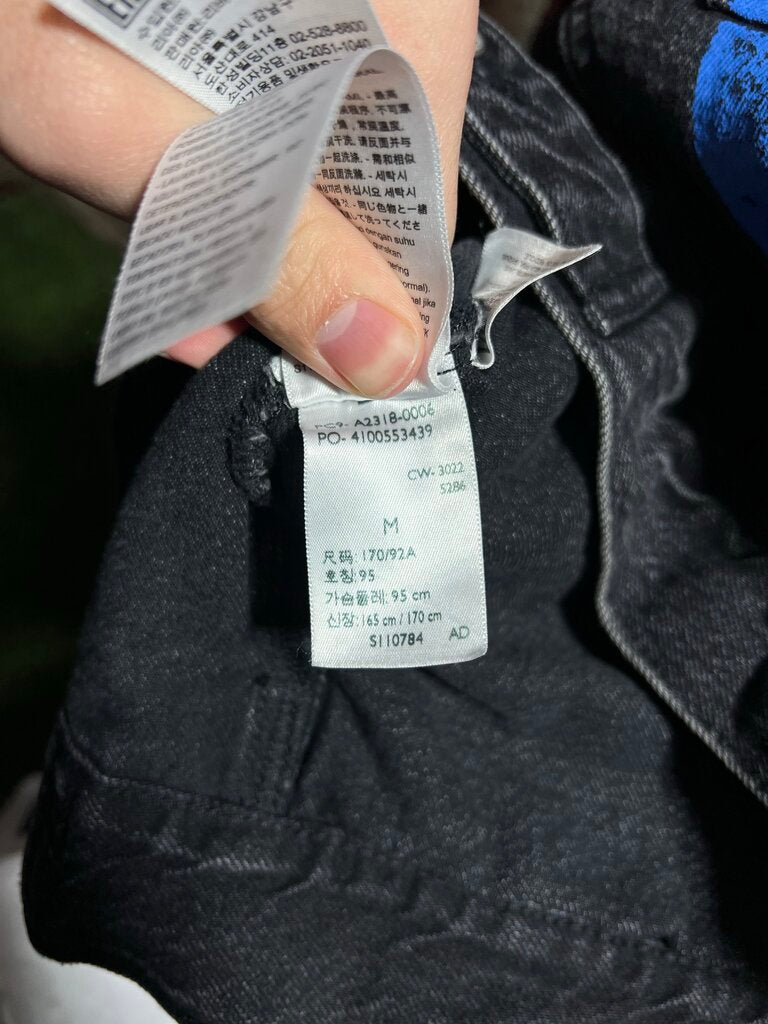 Denim Tears Cotton Wreath Jean Jacket Black Sz. M