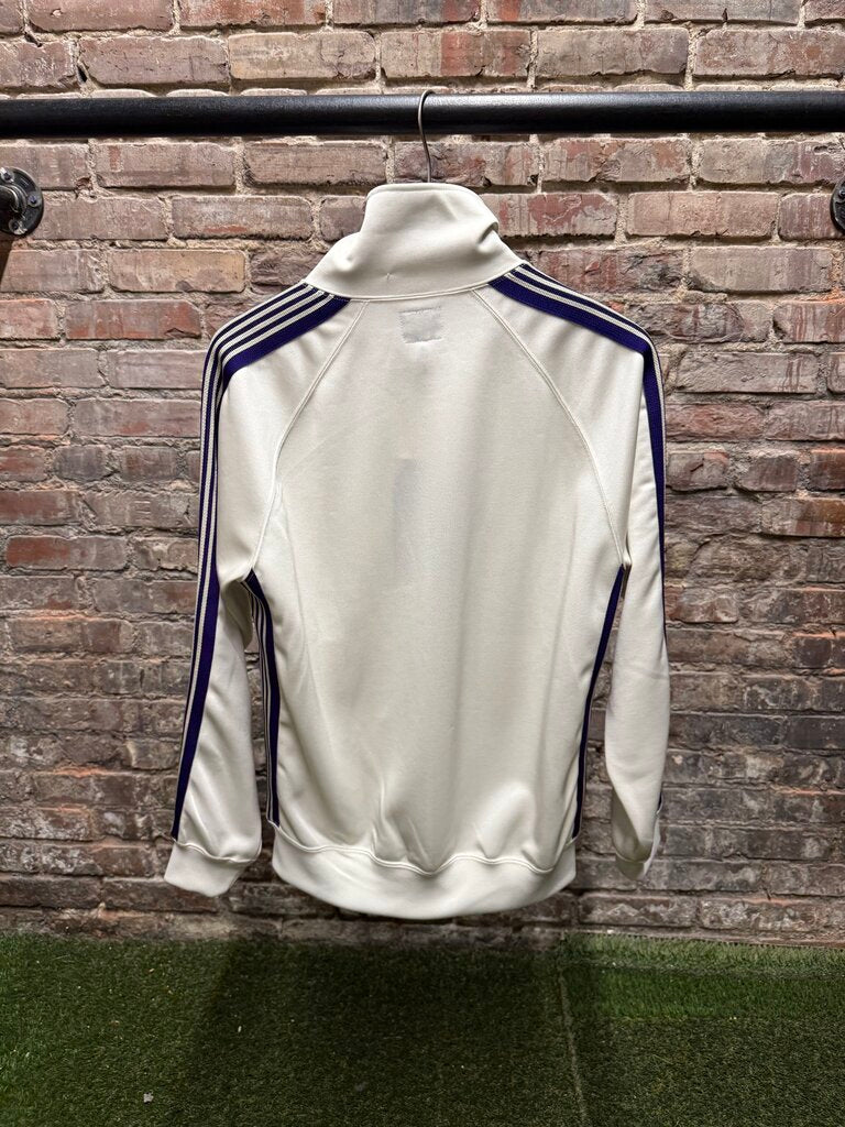 Needles Trim Track Jacket White/Purple Sz. S