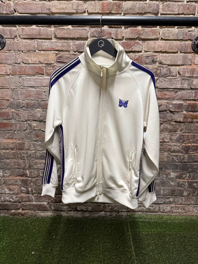 Needles Trim Track Jacket White/Purple Sz. S