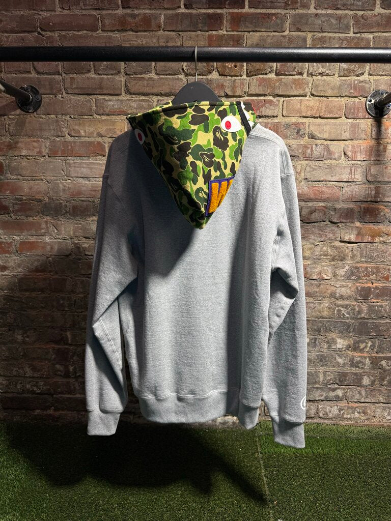 BAPE Green Sharkhead Hoodie Grey Sz. XL