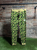 BAPE ABC Camo Crystal Apehead Sweatpants Green Sz. XL