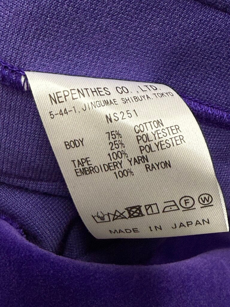 Needles Velour Track Jacket Purple Sz. S