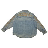 Denim Tears Western Stitch Button Up L/S Blue Sz. L