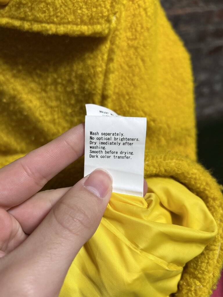 CPFM Fuzzy Balance Hoodie Yellow Sz. 4