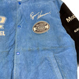 Vintage Nascar Ryan Newman Racing Varsity Jacket Black/Blue Sz. L