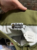 BAPE Green Psych Camo Shark Sweatpants Sz. M