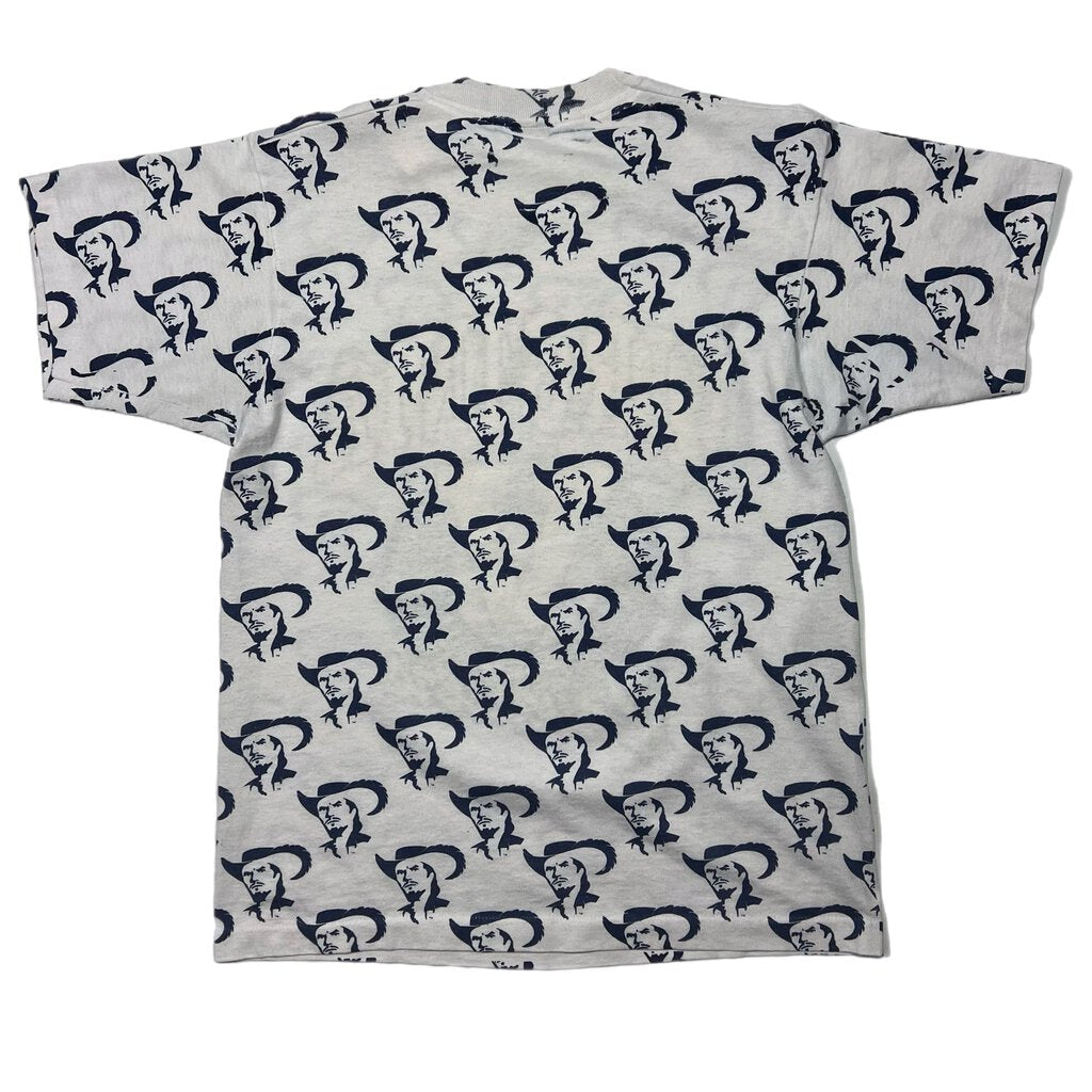 Vintage Virginia Cavaliers AOP Tee White/Navy Sz. L