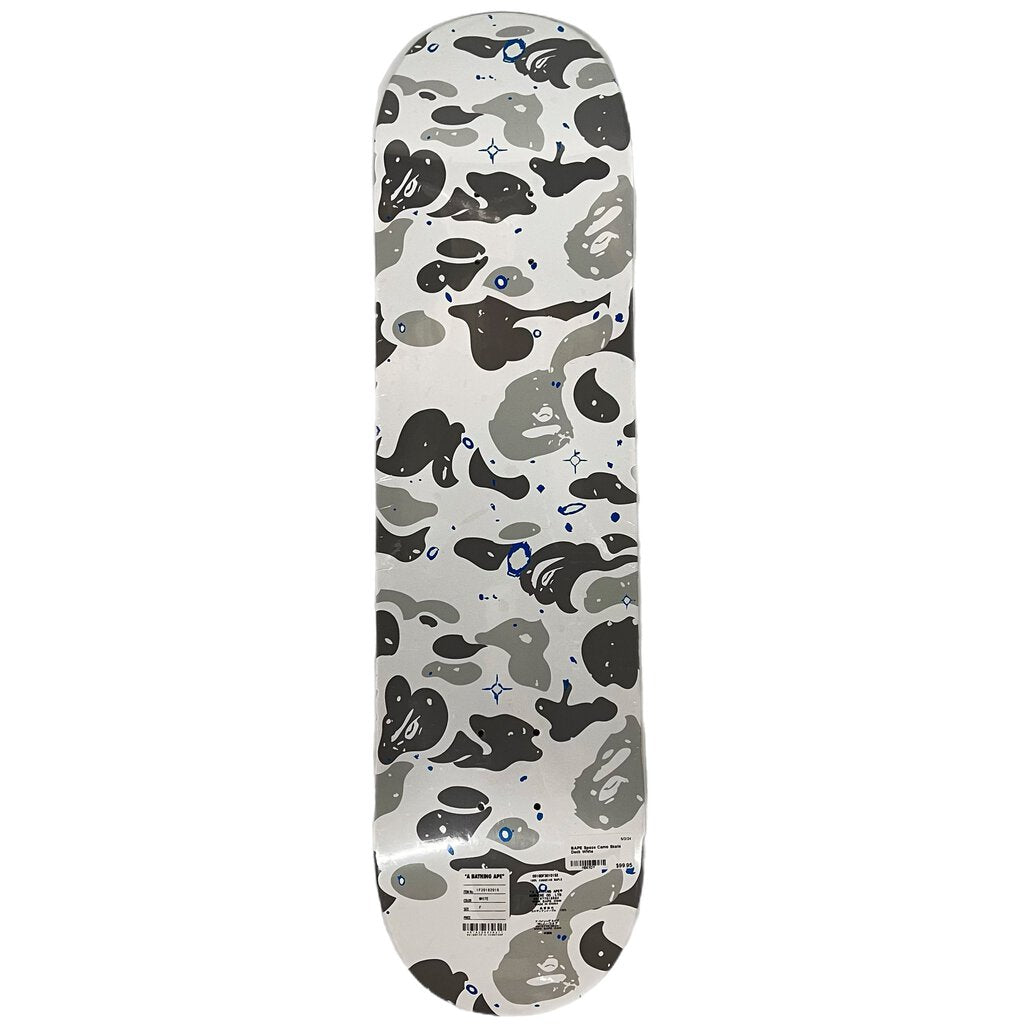 BAPE Space Camo Skate Deck White