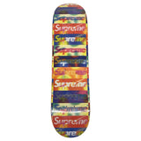 Supreme Distorted Logo Skate Deck Yellow