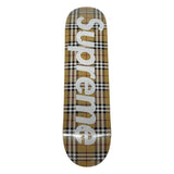 Supreme Burberry Skate Deck