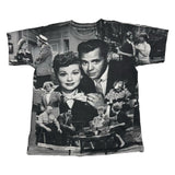 Vintage 90s I Love Lucy AOP Grey Sz. L