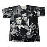 Vintage 90s I Love Lucy AOP Grey Sz. L