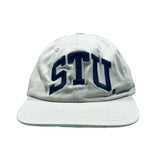 Stussy STU Arch Logo Strapback Hat Khaki