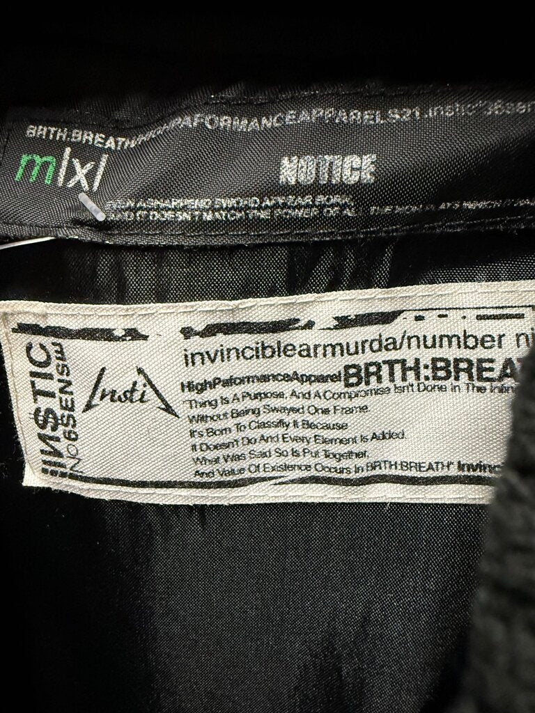 INVINCIBLEAMURDA x Number (N)ine A/W '10 Cyanide Varsity Jacket Black Sz. M