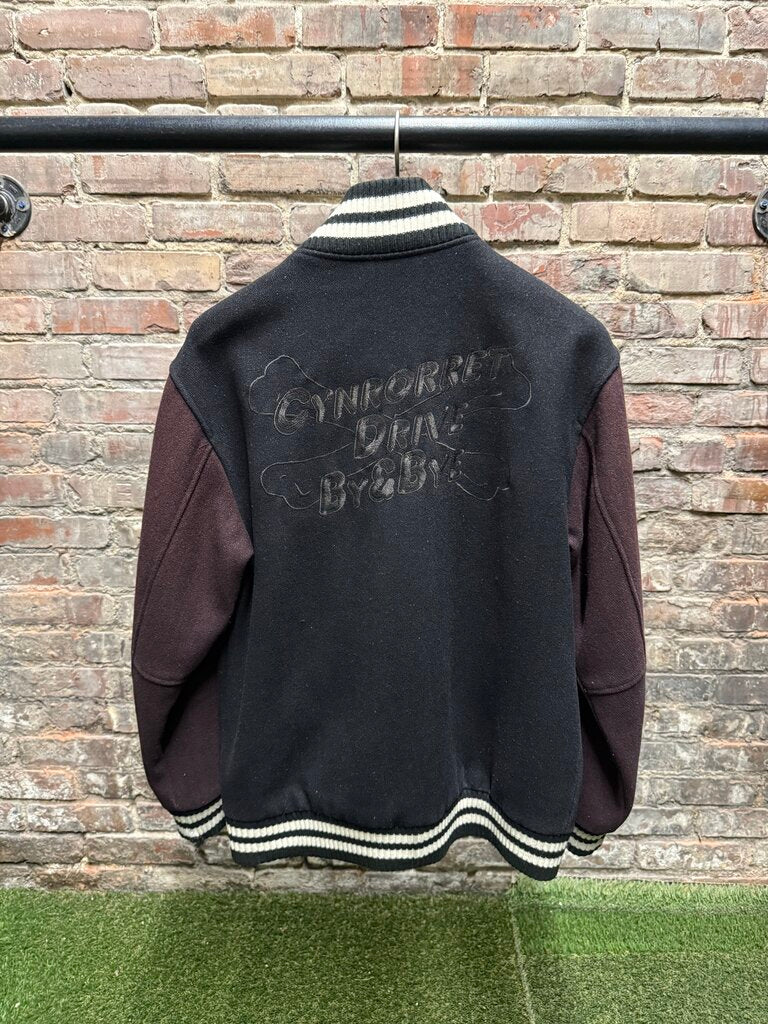 INVINCIBLEAMURDA x Number (N)ine A/W '10 Cyanide Varsity Jacket Black Sz. M