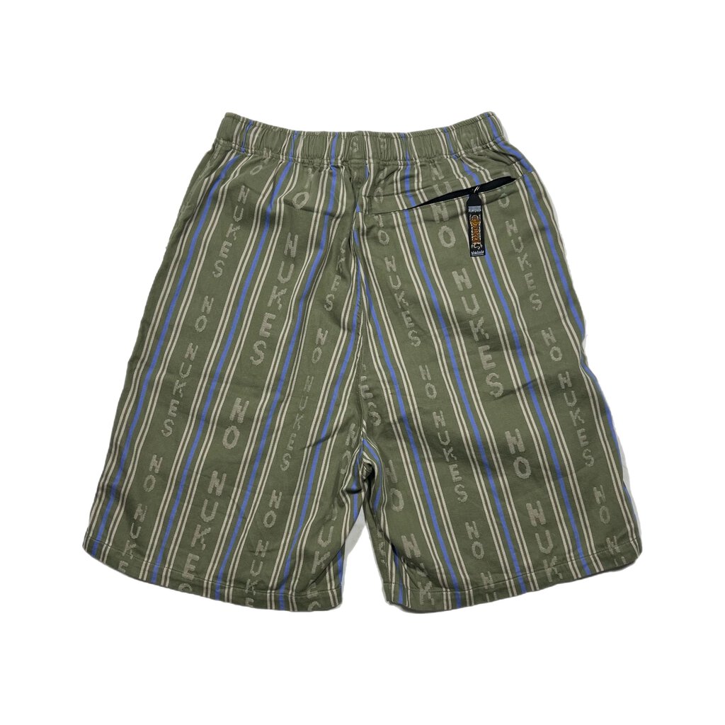 Kapital Linen Nukes Shorts Green Sz. 2