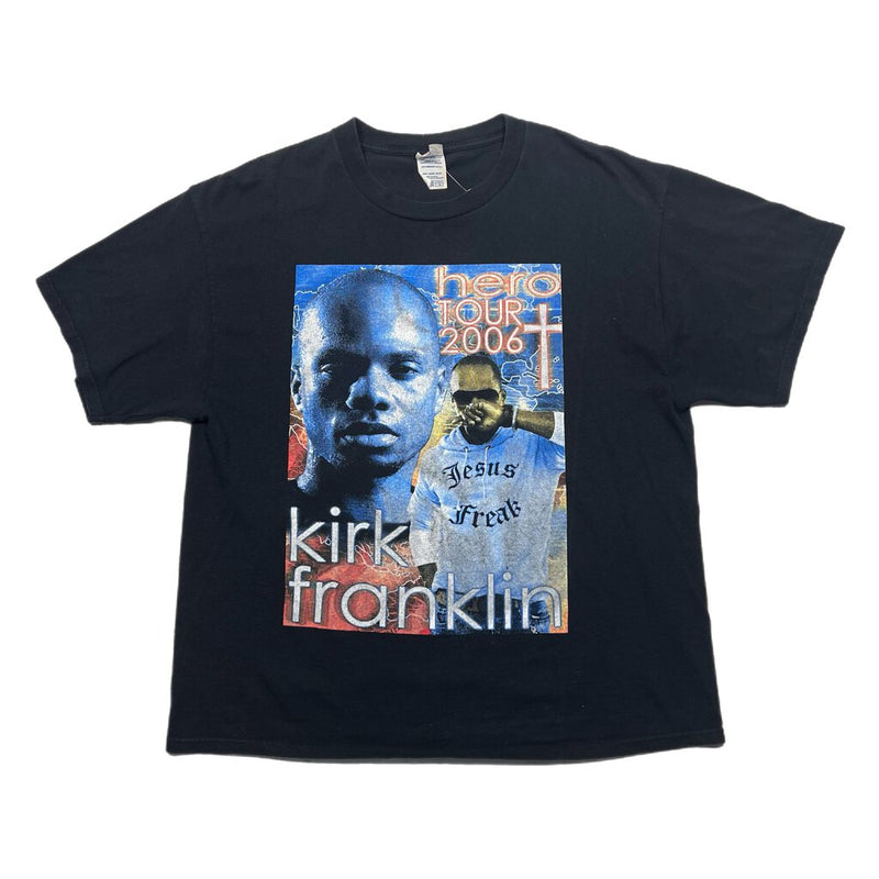 Vintage Kirk Franklin Black Tee Sz. L