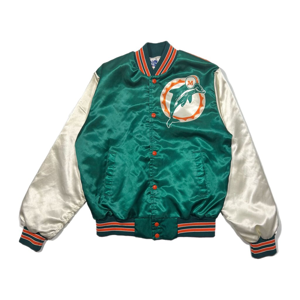 Vintage Marlins Satin Bomber Jacket Teal Sz. M