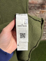 Stone Island Wool 3/4 Button Up Sweater Olive Sz. S