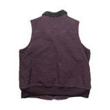 Vintage Carhartt Wool Lined Vest Wine Sz. XL
