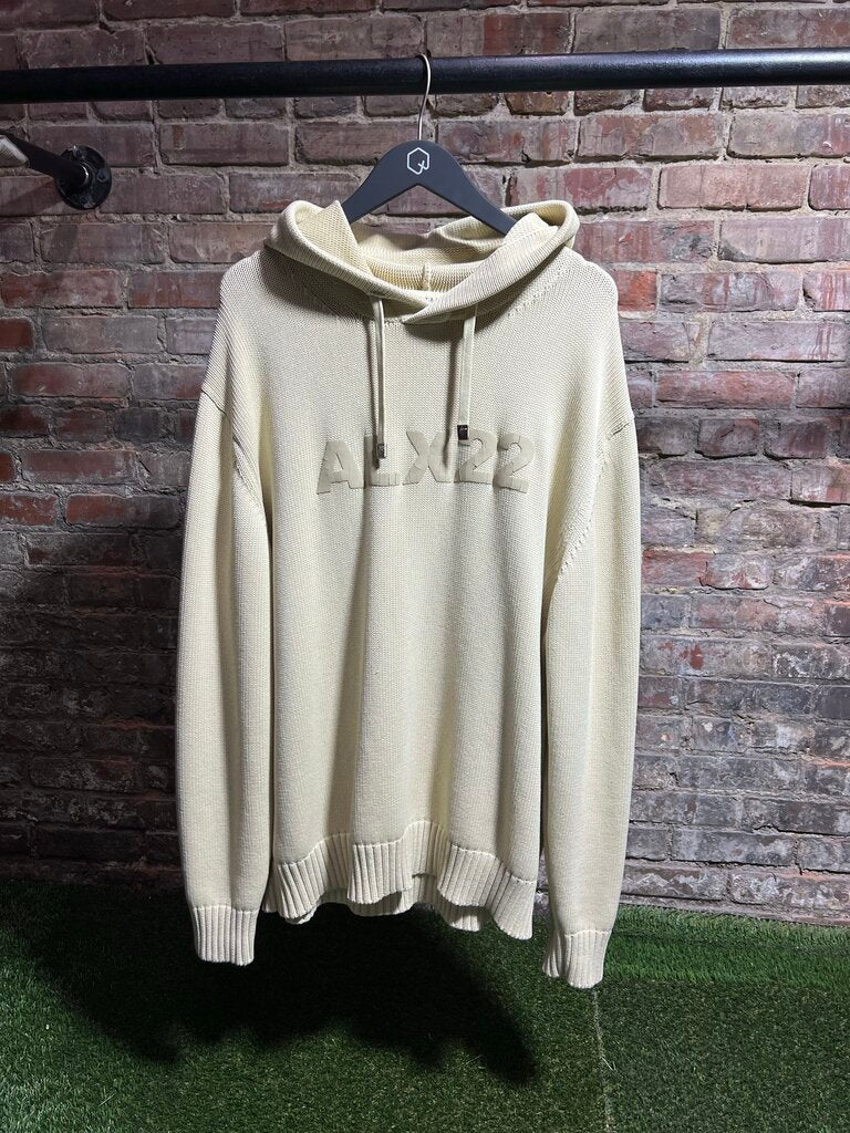 Alyx 22 Knitted Hoodie Cream Sz. L