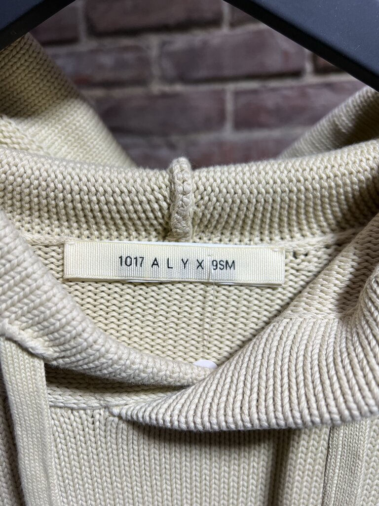 Alyx 22 Knitted Hoodie Cream Sz. L
