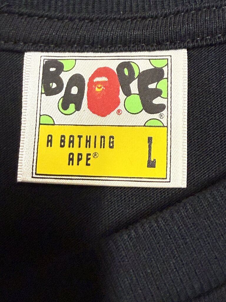 BAPE Color Camo Purple Shark Black Sz. L