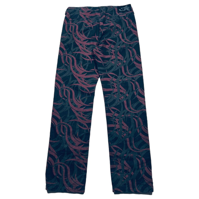 Siberia Hills Tribal Print Pants Maroon Sz. 34