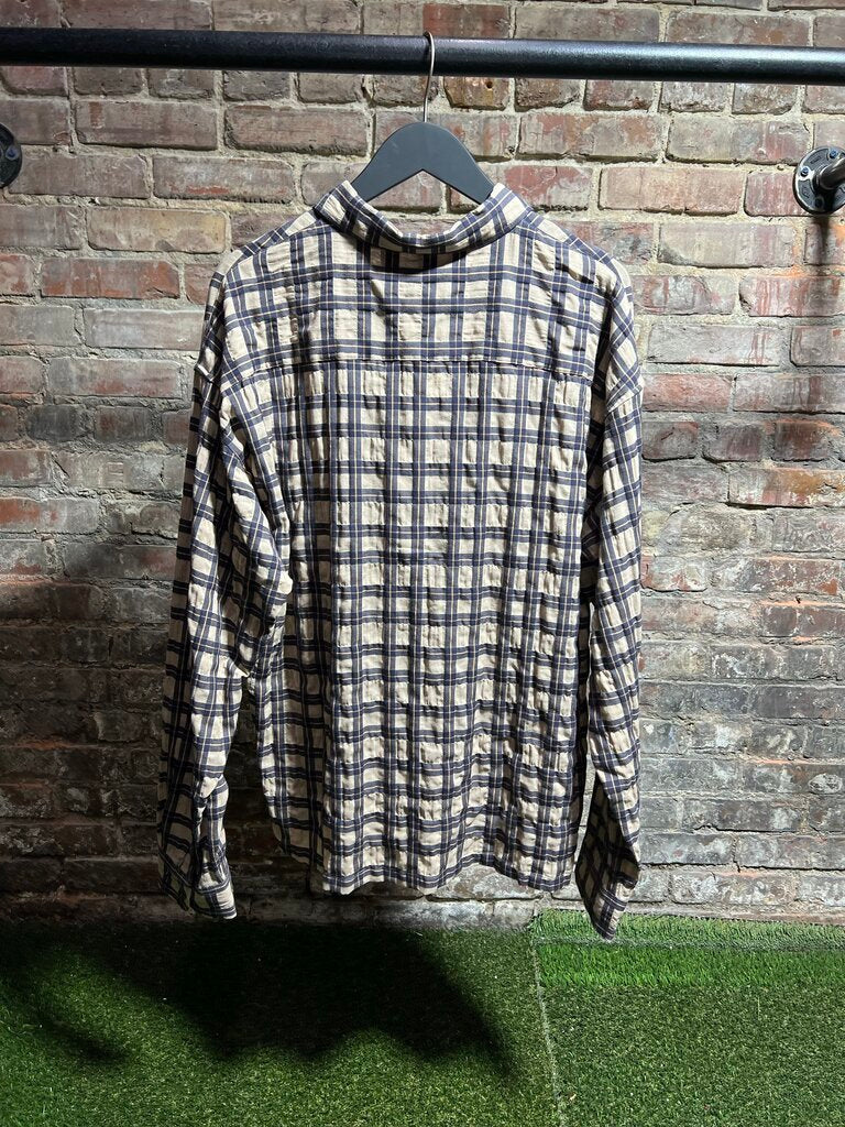 Stussy Sonorma Button Up Tan/Red Sz. L