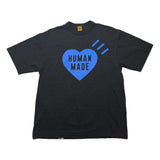 Human Made Heart Tee Black/Blue Sz. XL