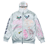 Murd333r.FM Complexcon Exclusive 1/1 Signed Graffiti Hoodie White Sz. L