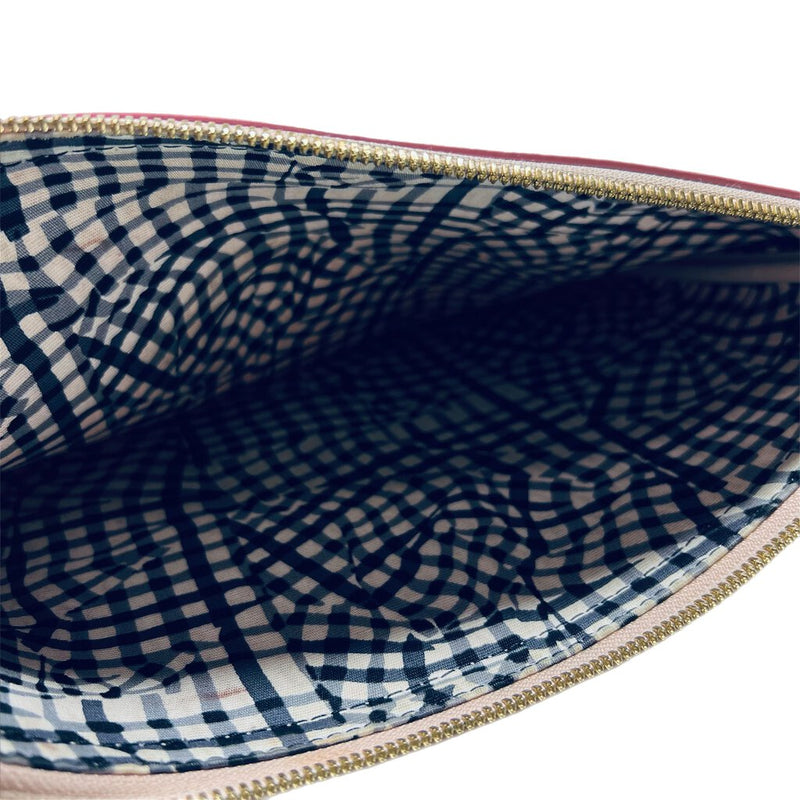 MCM Pink Clutch W Zip