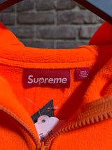 Supreme Orange Fleece Quarter Zip Sz. M