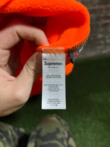 Supreme Orange Fleece Quarter Zip Sz. M