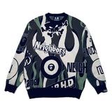 Neighborhood x x BAPE Relaxed Fit Knitted Pullover Brown/Green Sz. XL
