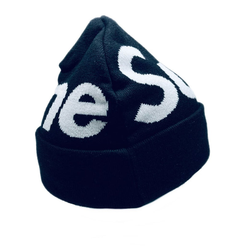 Supreme Big Logo Beanie Black