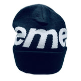 Supreme Big Logo Beanie Black