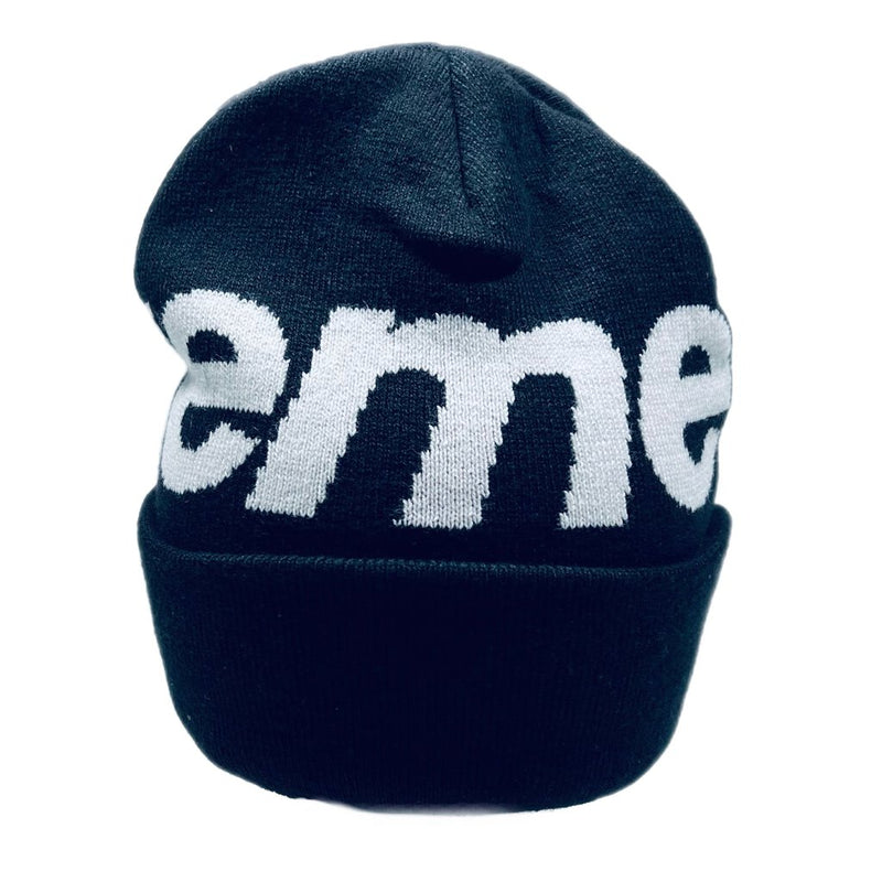 Supreme Big Logo Beanie Black