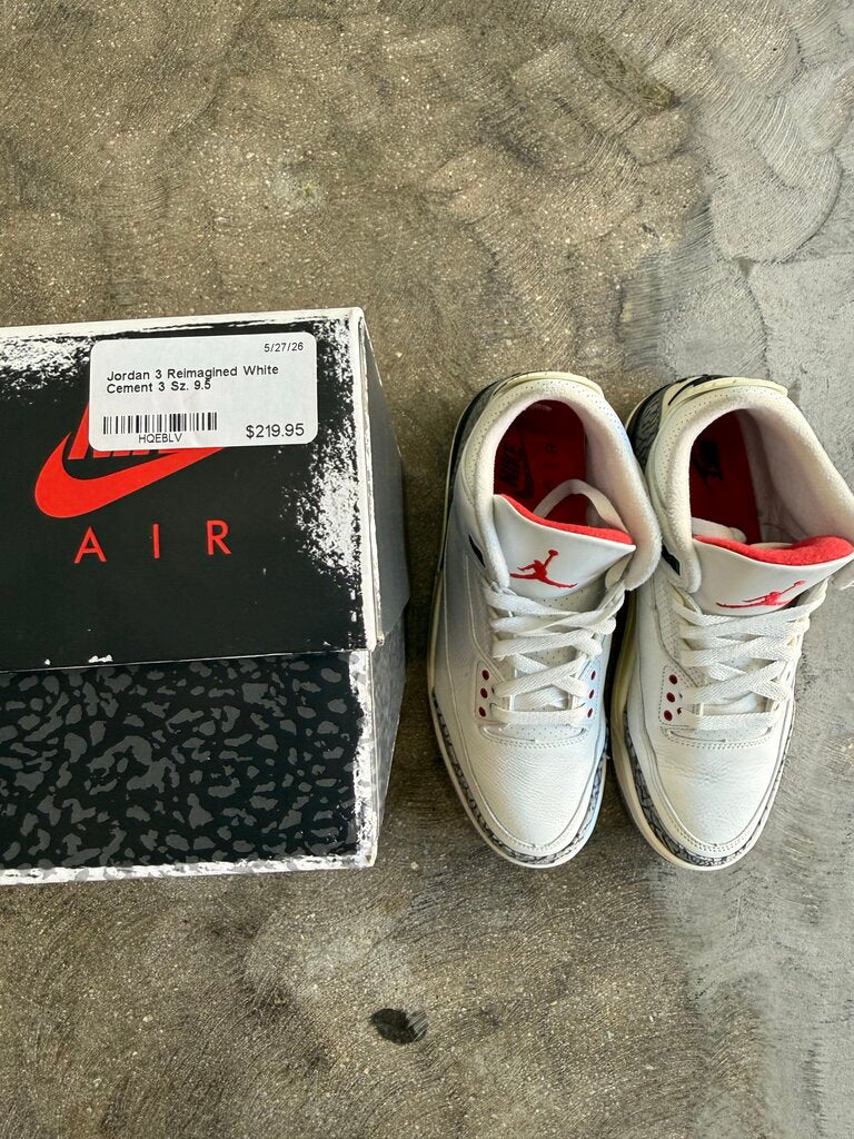 Jordan 3 Reimagined White Cement 3 Sz. 9.5