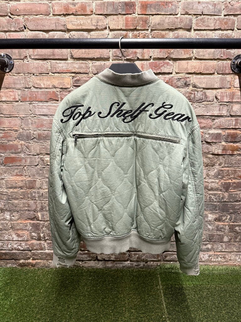 Vale Quilted Green Jacket Sz. XL