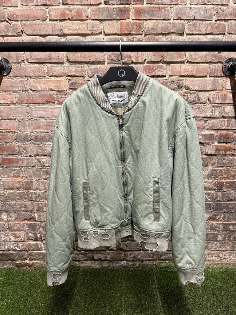 Vale Quilted Green Jacket Sz. XL