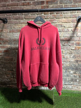 Balenciaga Burgundy Hoodie Sz. L