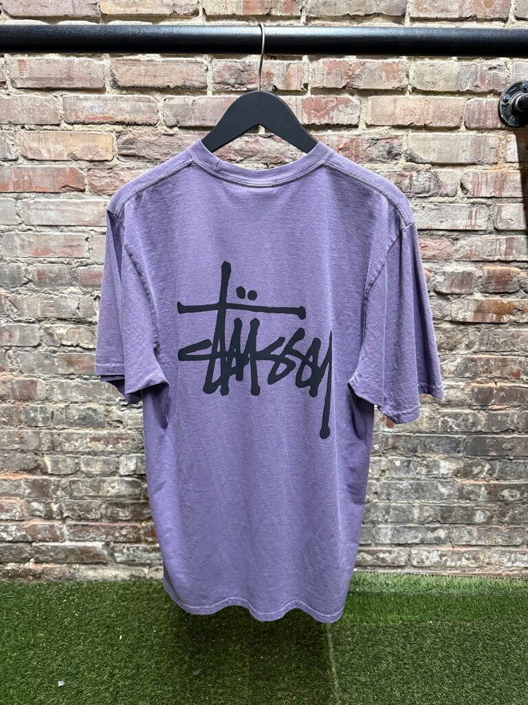 Stussy Basic GRPE Dyed Pigment Tee Sz. M