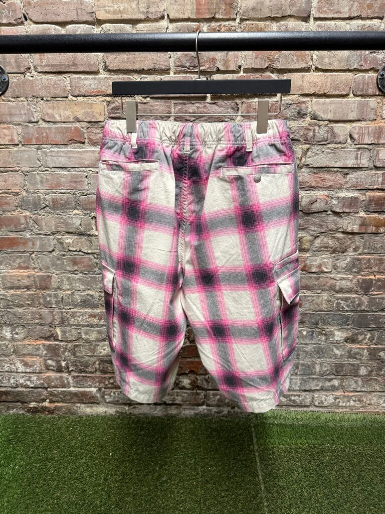 Supreme Plaid Cargo Shorts Pink Sz. L