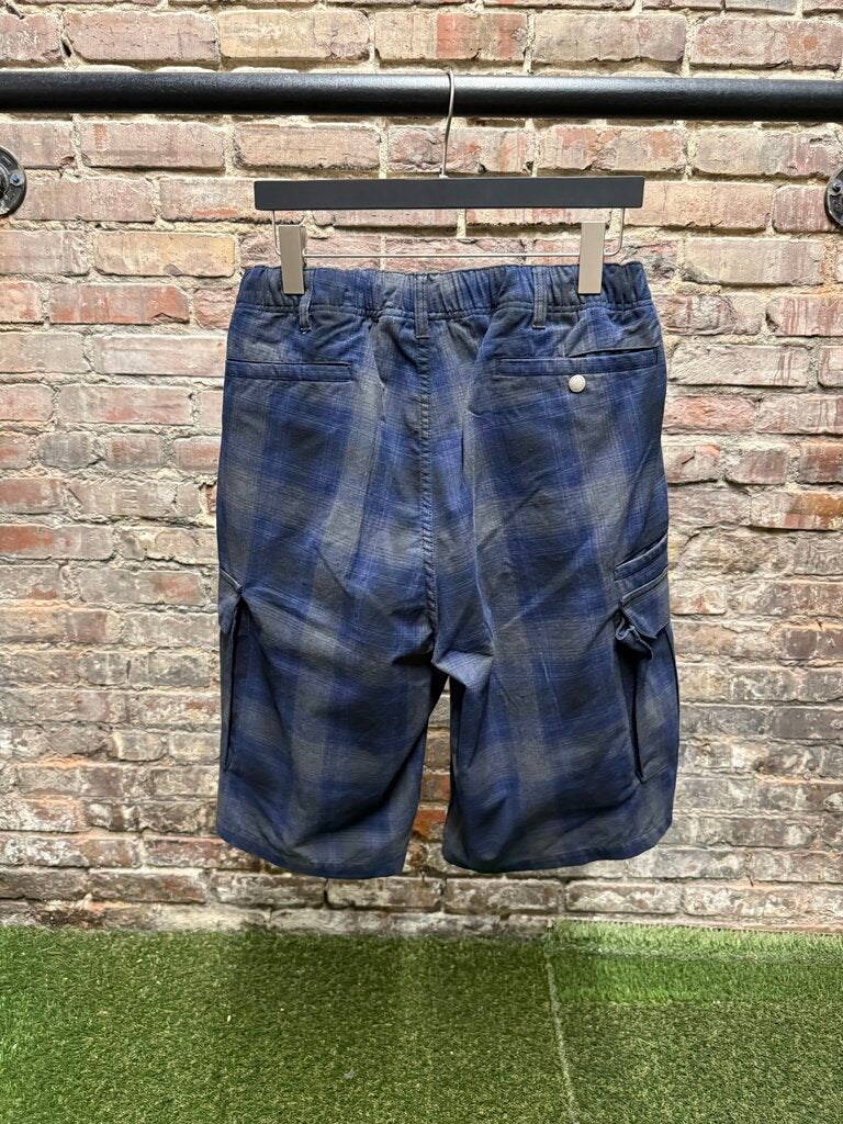 Supreme Plaid Cargo Shorts Blue Sz. M
