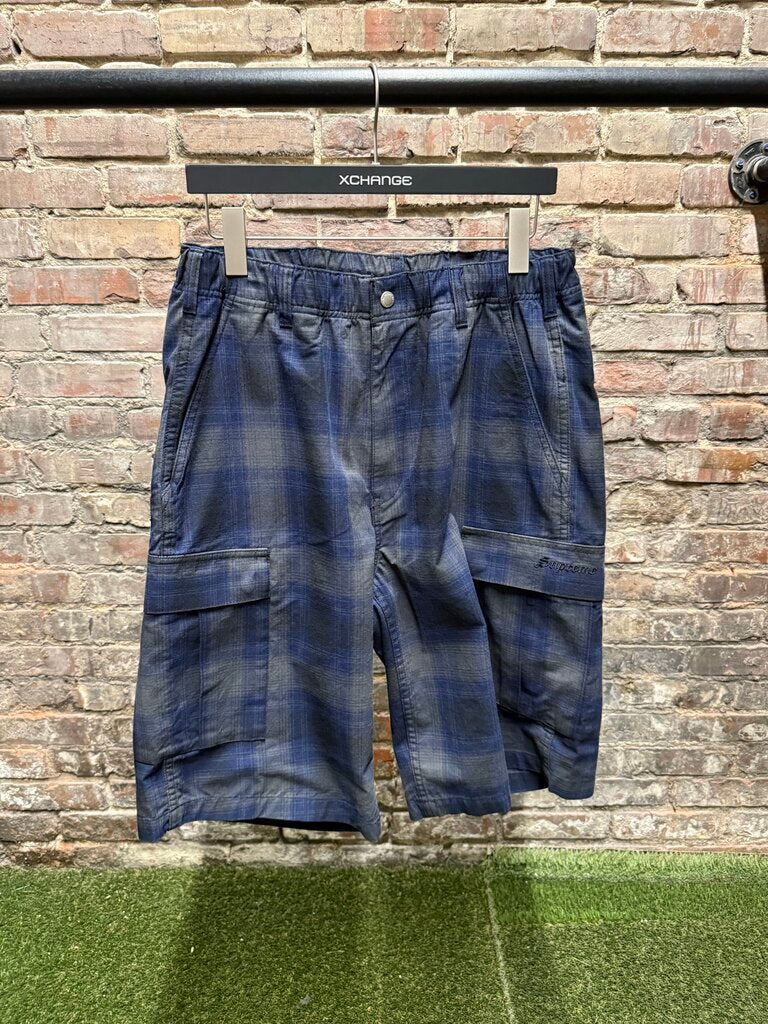 Supreme Plaid Cargo Shorts Blue Sz. M