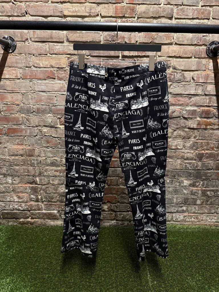 Balenicaga Top Paris Black/White Trouser Sz. 30