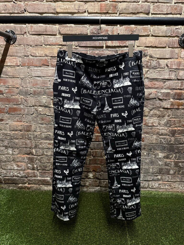 Balenicaga Top Paris Black/White Trouser Sz. 30