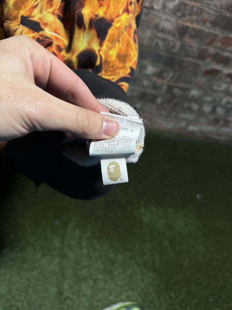 Bape Flames Ape Head Zip Up Sz. XXL